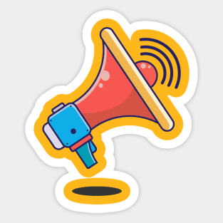 Loudspeaker, megaphone Sticker